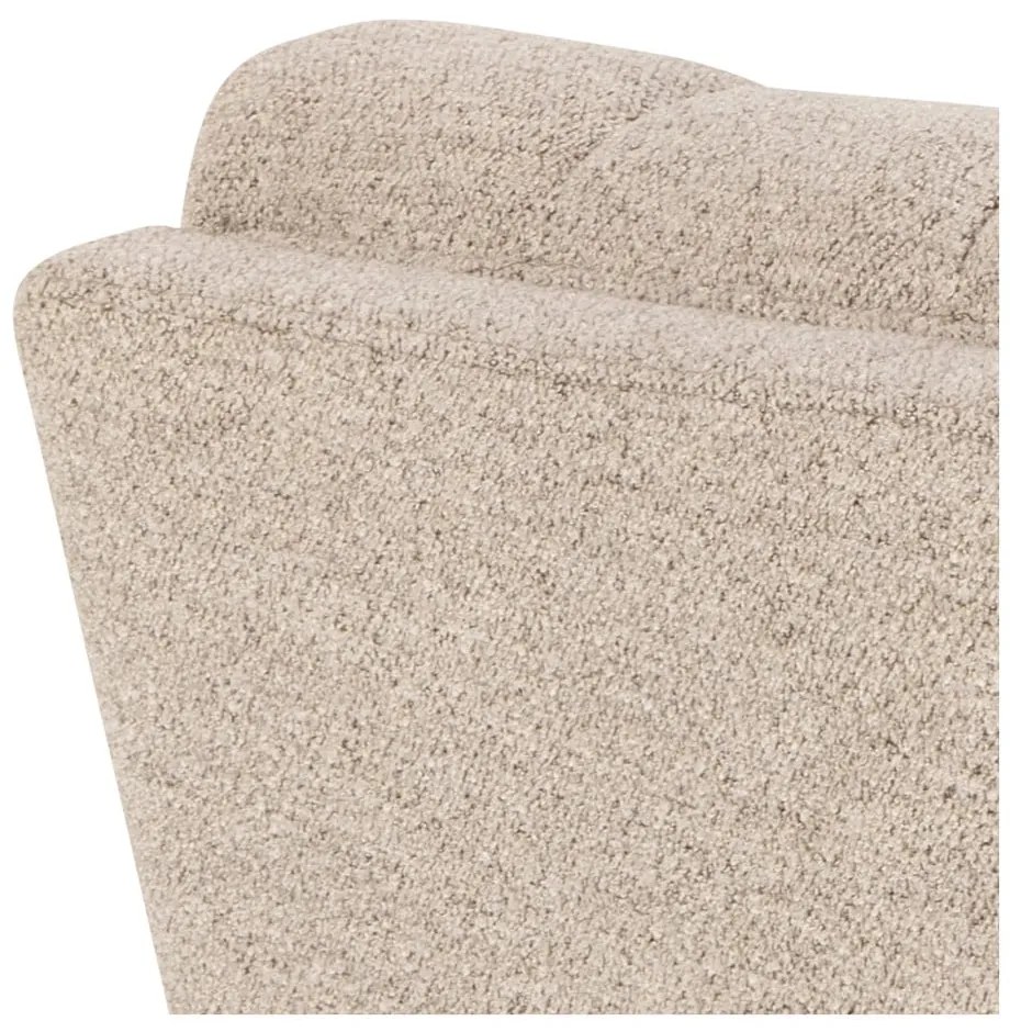 Beżowa sofa z materiału bouclé 218 cm Tampa – Actona