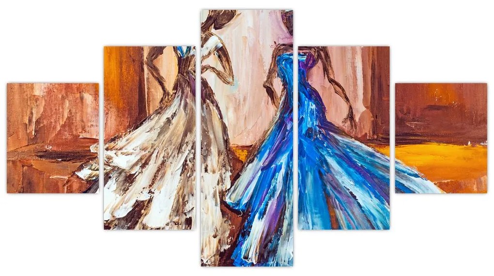Obraz - tancerz, obraz olejny (125x70 cm)
