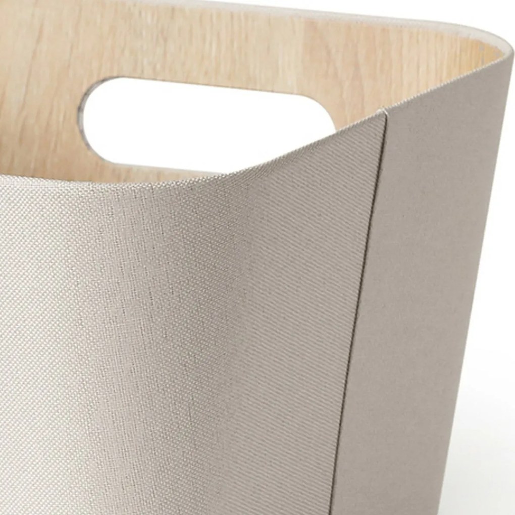 Kitchisimo Zestaw 2 koszyków do przechowywania 27 × 27 × 16 cm, kremowy, M