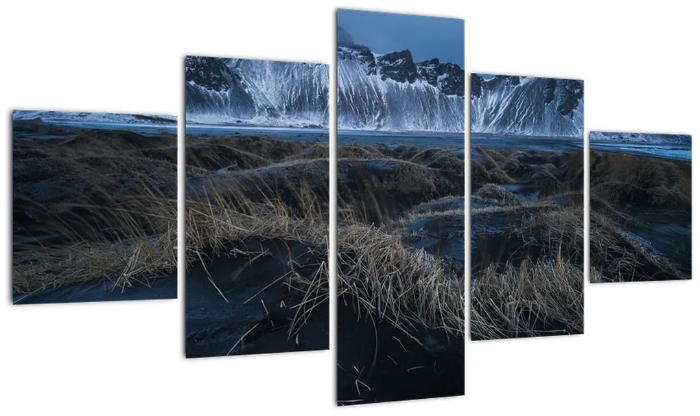 Obraz z widokiem na islandzkie szczyty (125x70 cm)