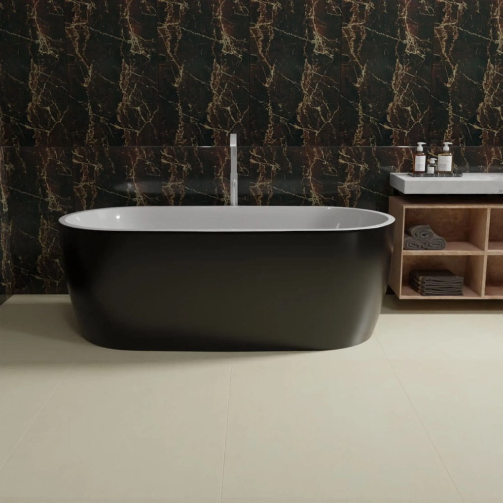 Wanna wolnostojąca owalna akrylowa biała 170 x 80 cm ELEGANT | Możliwa opcja Go Color : Wybierz swój kolor - Twój wybrany kolor z palety RAL