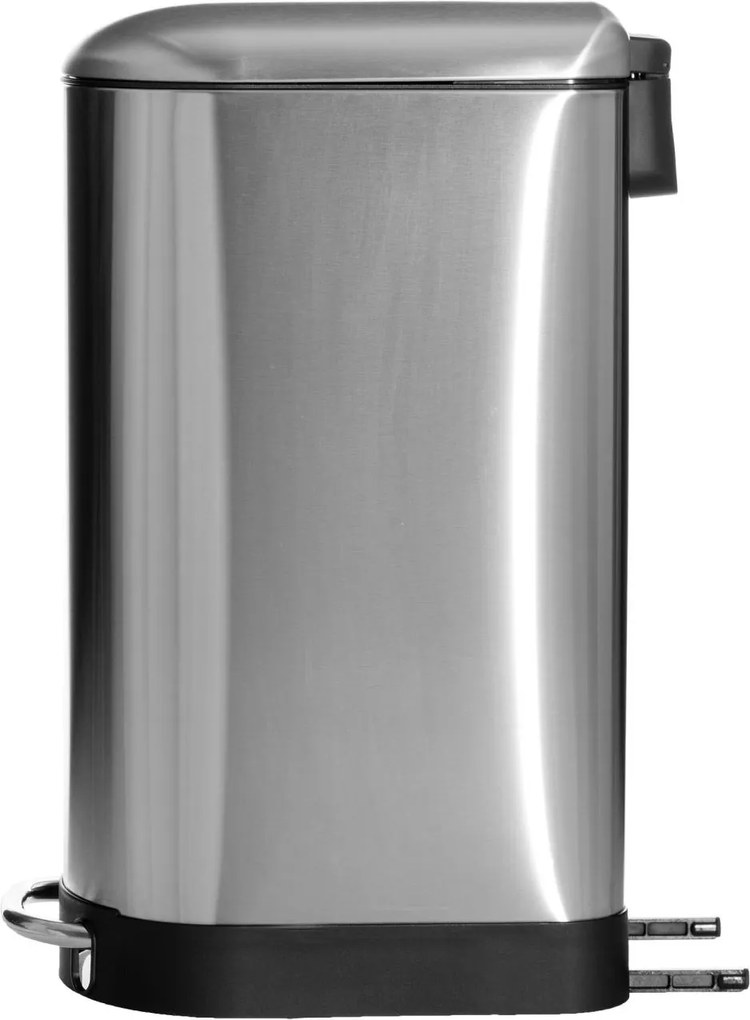 Wąski kosz na śmieci Ariane, ze stali nierdzewnej, z pedałem, 30 l