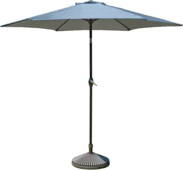 Parasol ogrodowy Julisa w kolorze szarym z regulacją kąta nachylenia