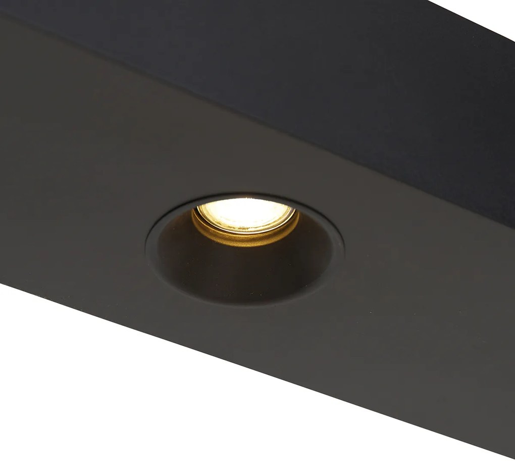 Inteligentna lampa wisząca czarna z półką, w tym 4 Wifi GU10 - Cage RackPrzemysłowy Oswietlenie wewnetrzne