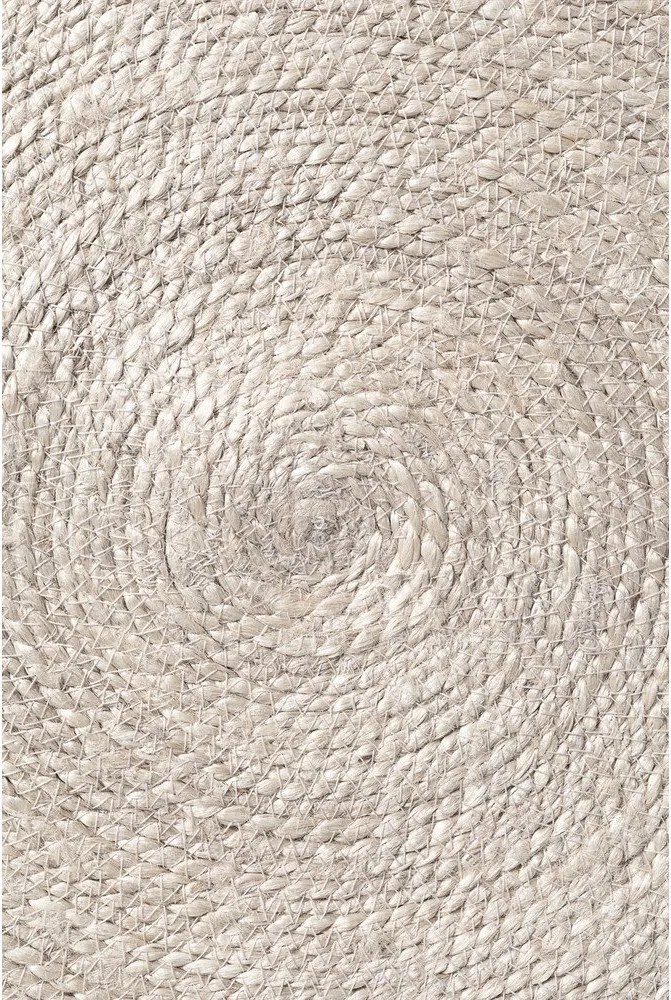 Okrągły ręcznie tkany dwustronny dywan z juty w naturalnym kolorze ø 150 cm Lina – Hanse Home