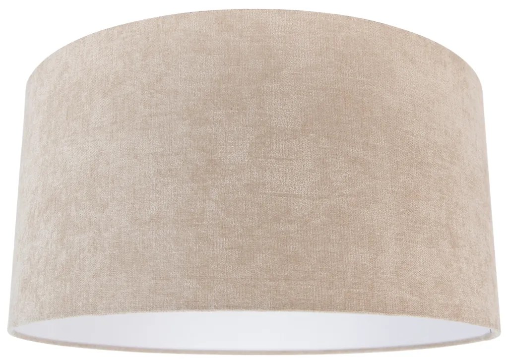 Abażur materiałowy jasnobrązowy okrągły 50/50/25