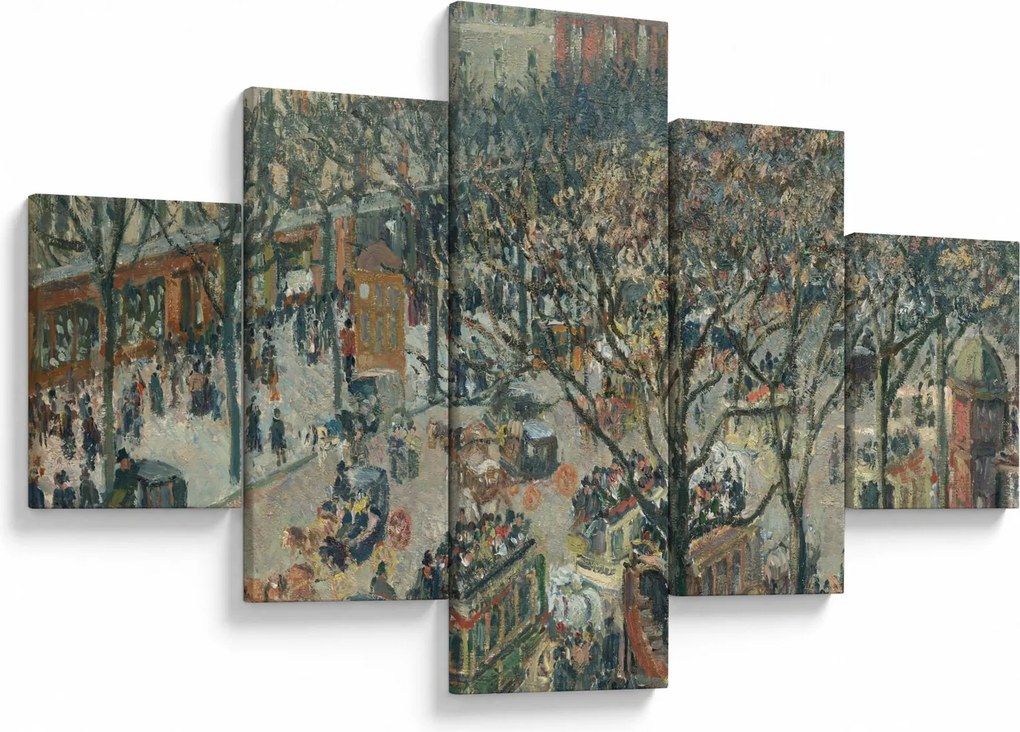 Obraz - Camille Pissarro, Boulevard des Italiens, Morning, Sunlight, reprodukcje (125x70 cm)