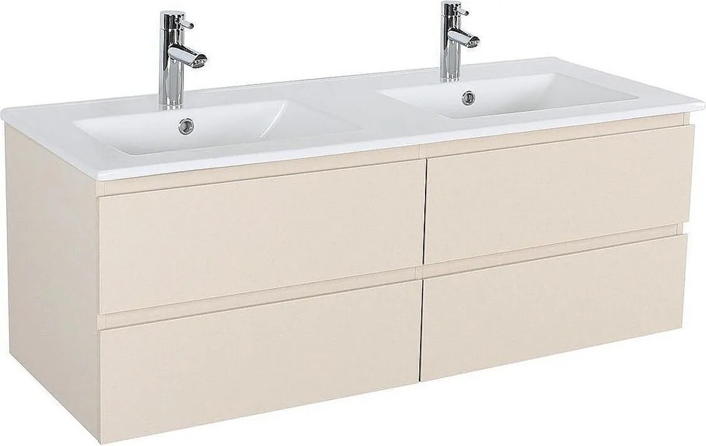 SORRENTO 120 cm podwójna szafka pod umywalkę z blatem ceramicznym
