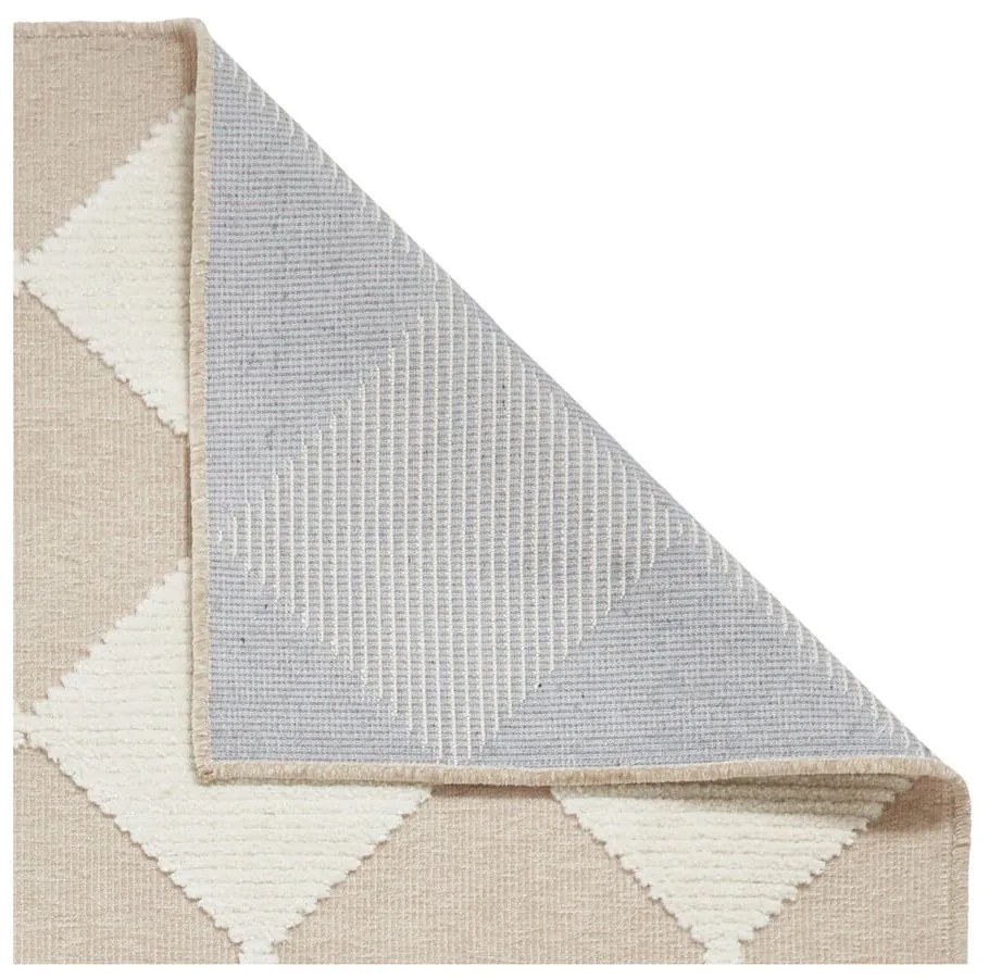 Biało-beżowy dywan odpowiedni do prania 200x290 cm Lyna Beige&amp;White – Think Rugs