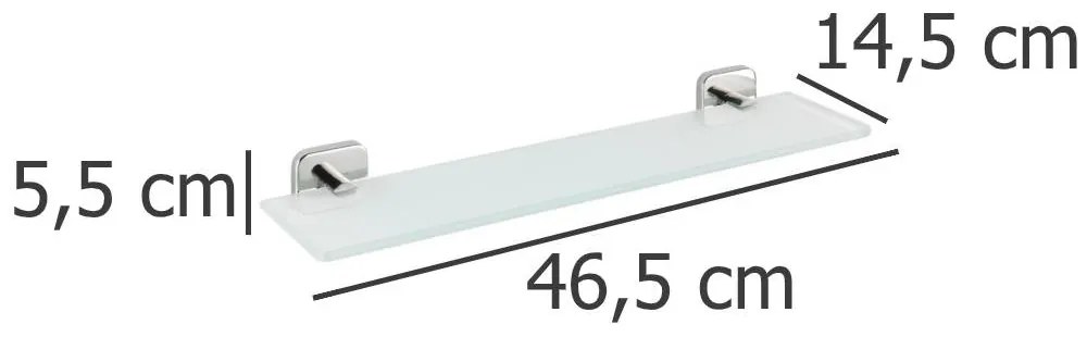 Szklana półka łazienkowa MEZZANO, WENKO