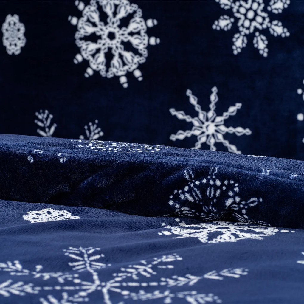 4Home Pościel mikroflanela Midnight Snowfall, 140 x 220 cm, 70 x 90 cm
