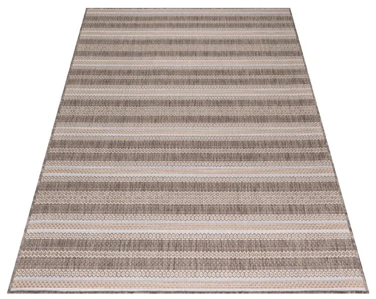 Dywan zewnętrzny Sunny paseczki beżowe 140 cm x 200 cm