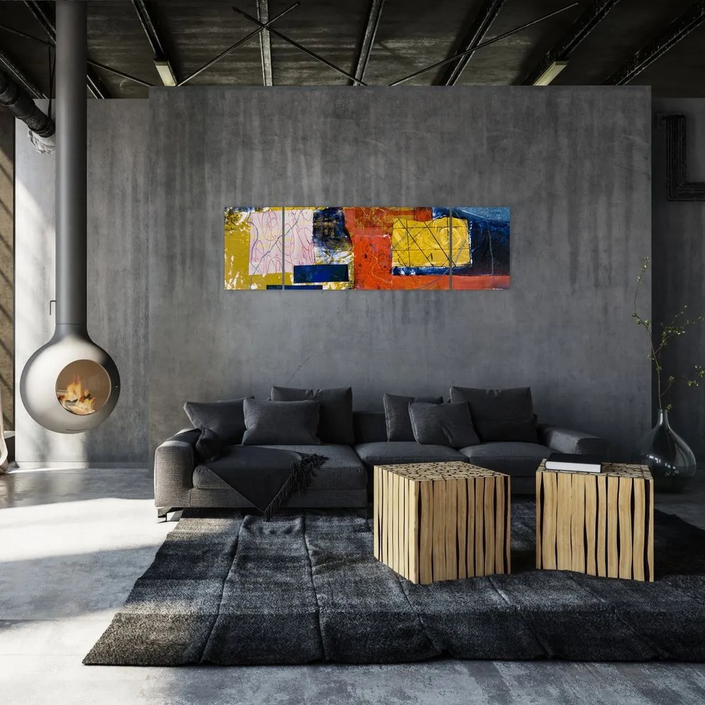 Obraz - Abstrakcja (170x50 cm)