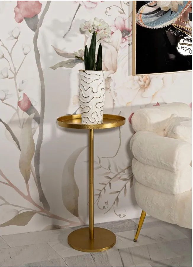 Metalowy okrągły stolik ø 51 cm Doha – Mauro Ferretti