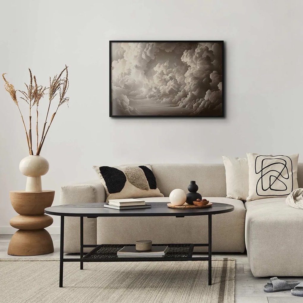 Plakat Miękka gra światła 42x29,7 cm z ramą czarną bez marginesu ARTGEIST B