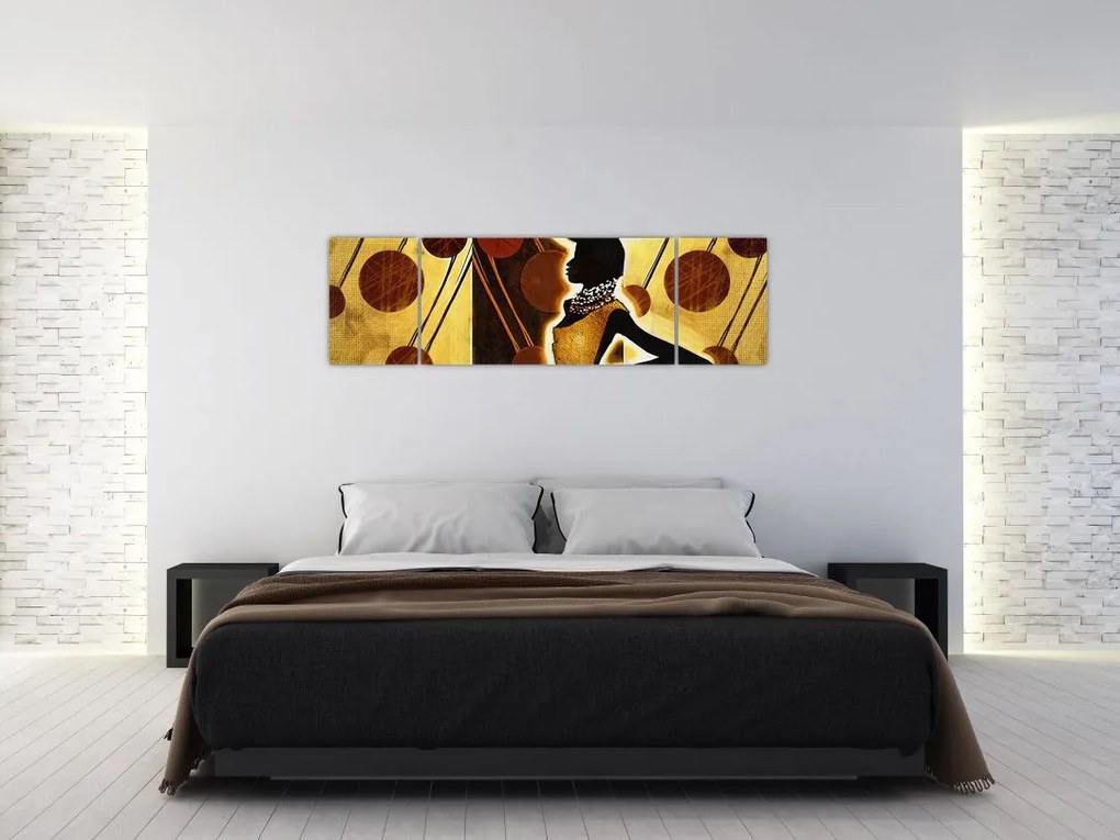 Obraz artystycznego malarstwa starożytnego (170x50 cm)