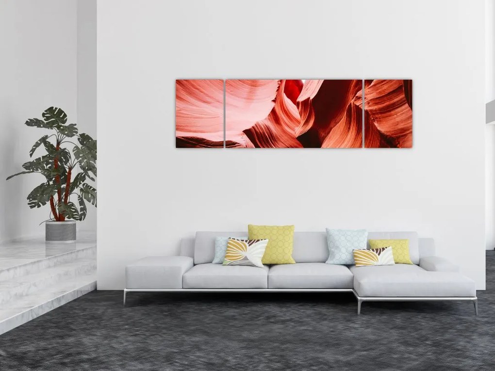 Obraz czerwonych skał (170x50 cm)