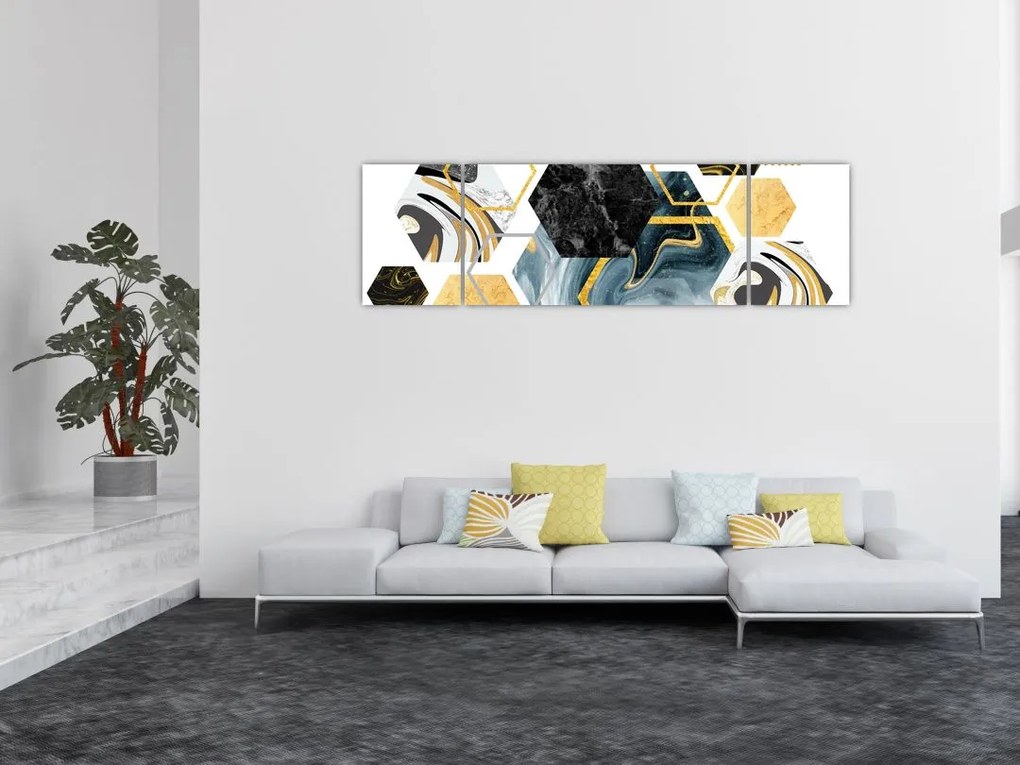Obraz - Wielokąty (170x50 cm)