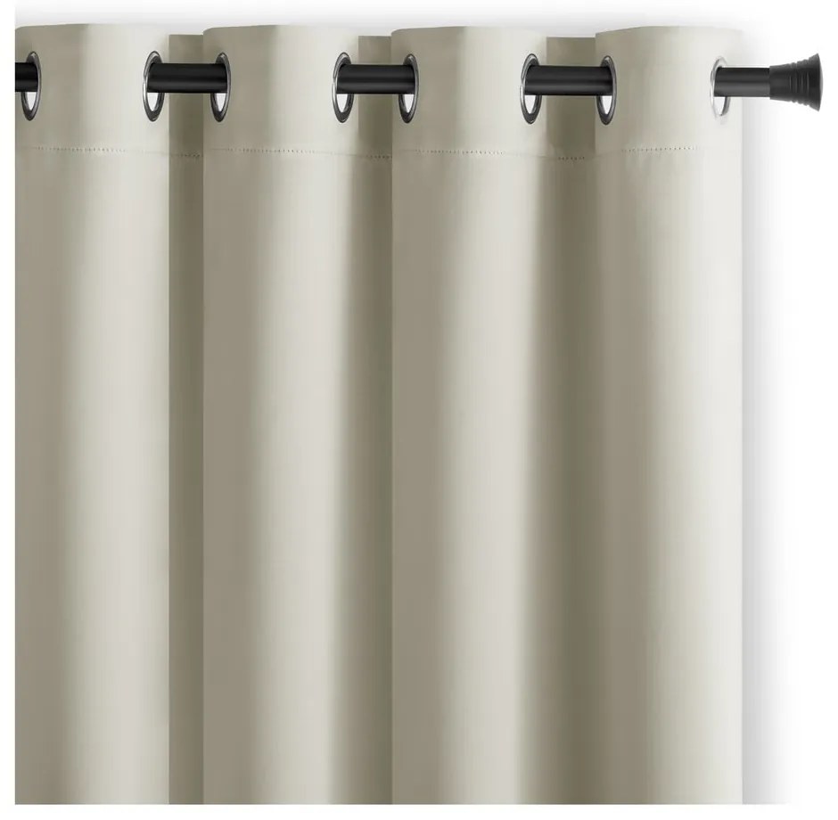 Kremowa zasłona zaciemniająca 140x245 cm Eyelets – Restilo