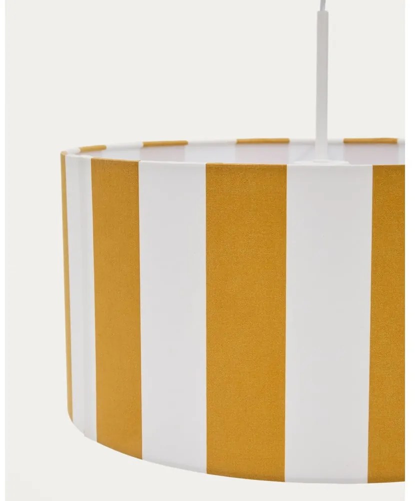 Żółty/biały klosz do lampy dziecięcej ø 40 cm Ciral – Kave Home