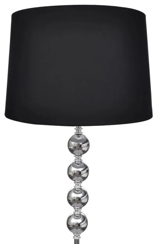 Czarna stojąca lampa podłogowa w stylu glamour 3X EX03 R2-H03