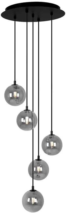 Lampa z wiszącymi beżowymi kulamo K9-T50