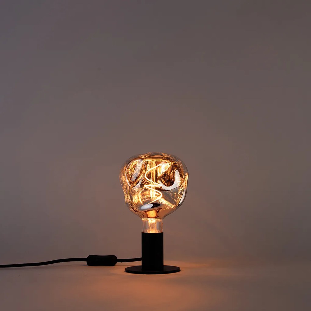 Żarówka LED E27 ściemniana G125 srebrna 4W 75lm 1800K