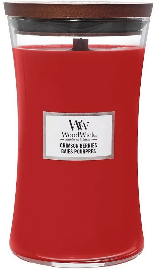 WoodWick Świeca zapachowa w dużym wazonie Crimson Berries, 609 g