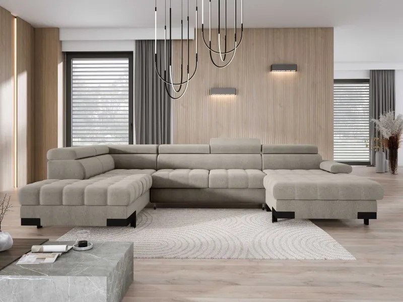 Narożnik SELVA XL Lewostronny z funkcją spania i pojemnikiem AUSTIN 02 WERSAL