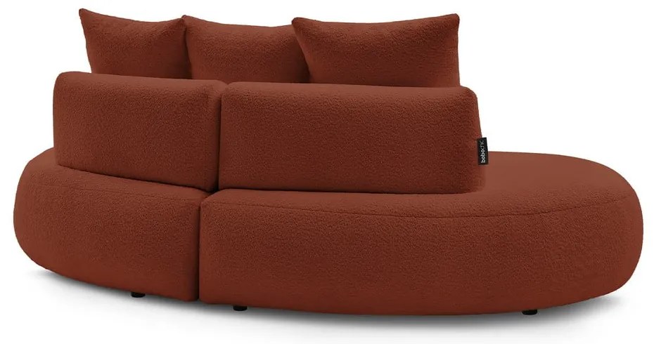 Ceglasta sofa z materiału bouclé 260 cm Saint-Germain – Bobochic Paris