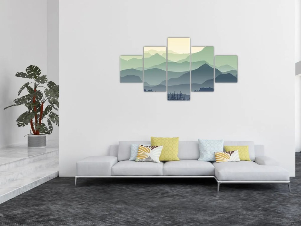 Obraz - Forest Mountain (125x70 cm)