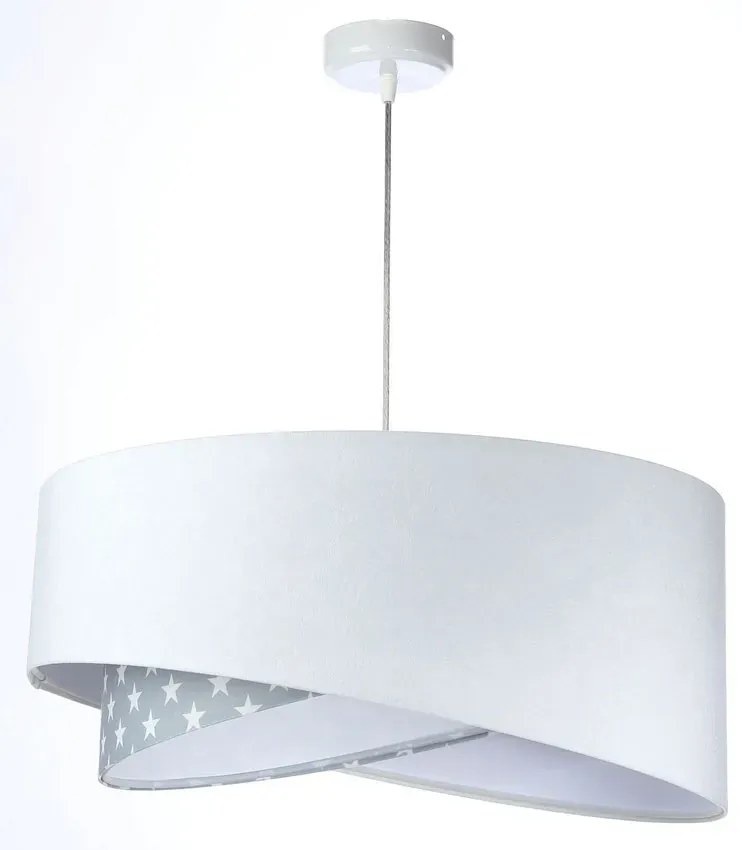 Biało-szara lampa wisząca w gwiazdki - 6X EX1000 D3-S94