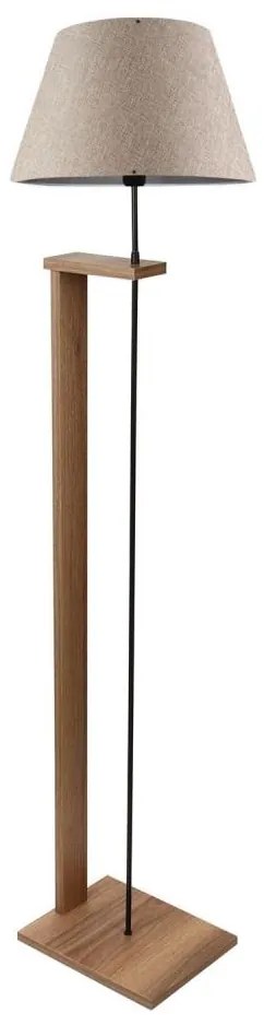 Lampa stojąca AYD 1xE27/40W/230V beżowa/brązowa