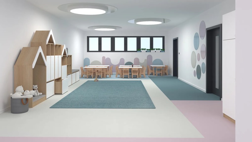 Regał przedszkolny domek tapicerowany Blox 110 index 3P-3R-DT