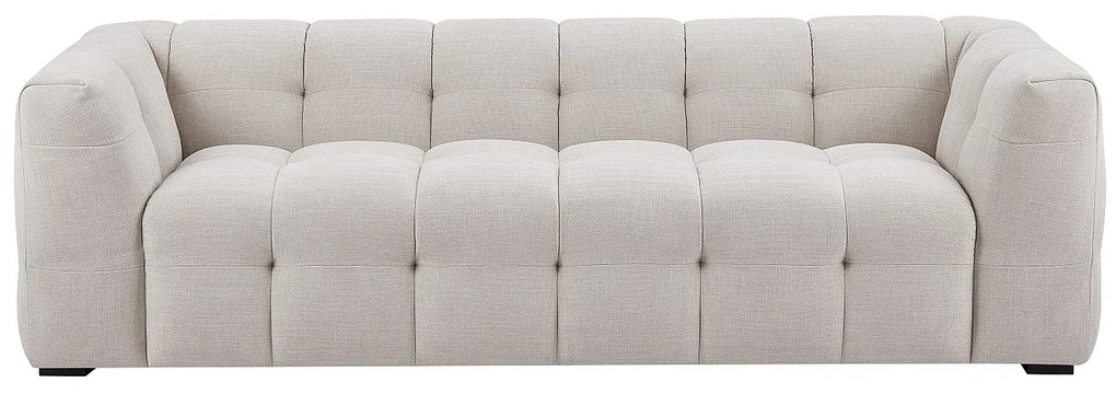 Kanapa 3 osobowa z beżową melanżową tapicerką - DILOME Pascala Morabito