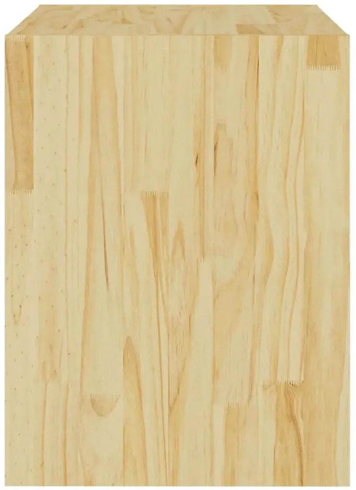 Naturalna minimalistyczna szafka nocna z drewna Z2-K30