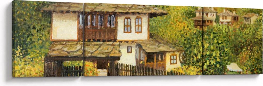 Obraz - Domki letniskowe w lecie (170x50 cm)