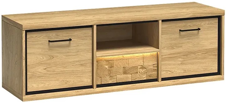 Szafka RTV hikora naturalna R2-C65