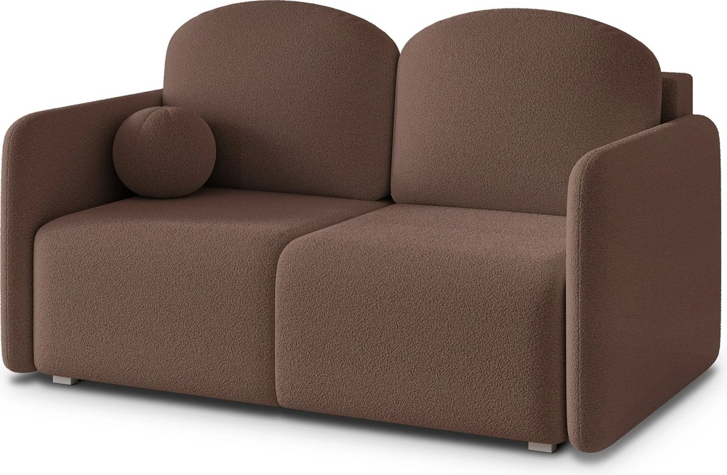 Masseno Sofa SUVI II z funkcją spania i pojemnikiem na pościel, Rozkładana sofa - Brązowy, QUELLE 25