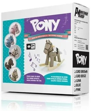 Milly Mally Koń na biegunach z melodią Pony, różowy