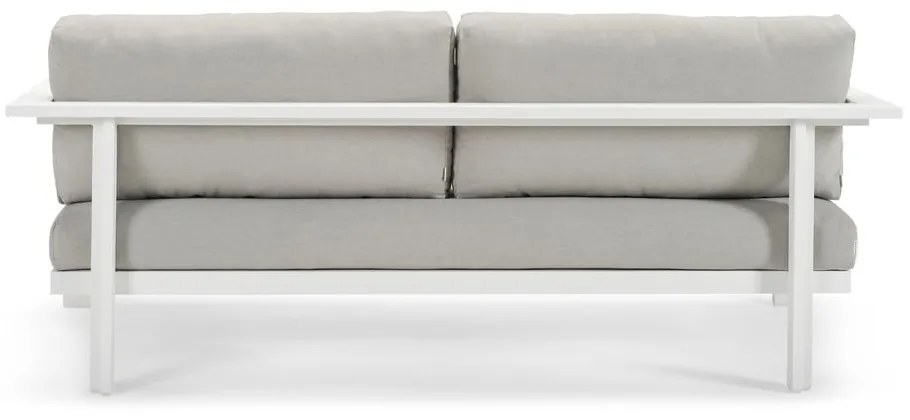 Kremowa aluminiowa sofa ogrodowa Cubic – Diphano