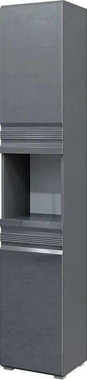 Szafka łazienkowa antracyt wysoki połysk 36.4x31x190.5 fredd