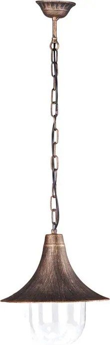 Czarno-złota zewnętrzna lampa wisząca - S317-Cardan