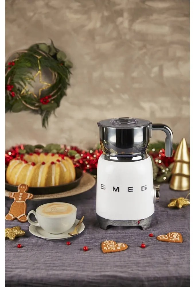 Biały spieniacz do mleka Retro Style – SMEG