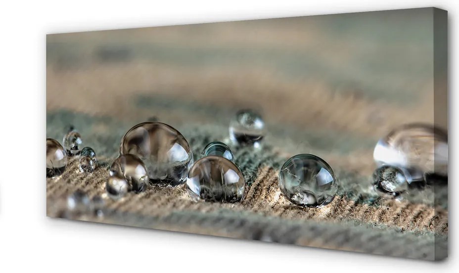 Zdjęcie na płótnie Tekstura Kropli w Makro