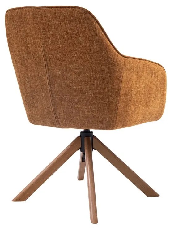 Pomarańczowe tapicerowane fotele jadalniane zestaw 2 szt. Avola – Unique Furniture
