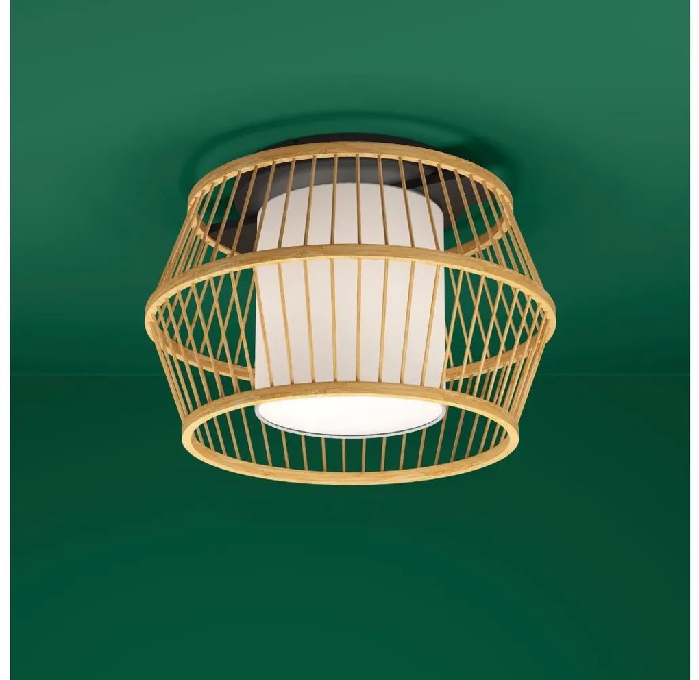 Eglo 390232 - Plafon MONTERROSO 1xE27/40W/230V bambus