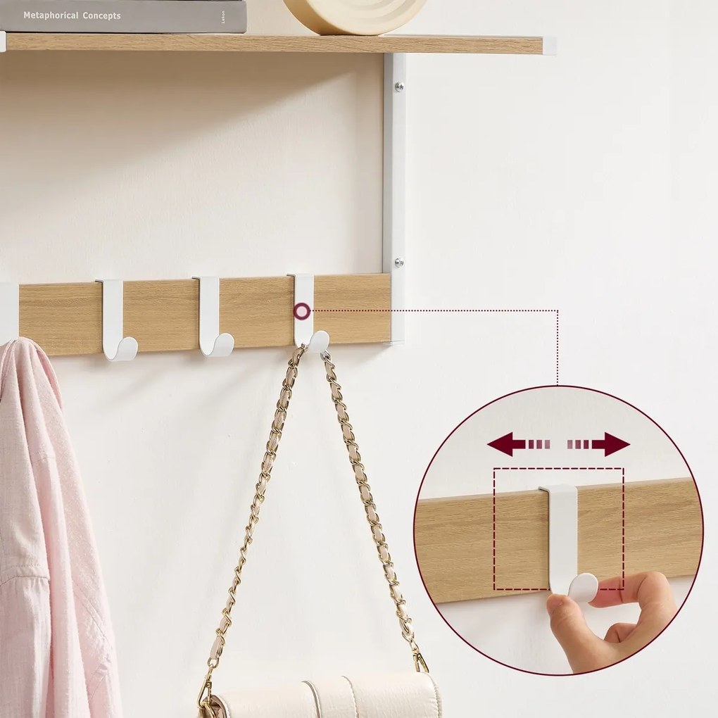 Zestaw półek ściennych E1083 WT, biały, 2 szt.