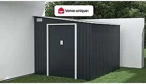 Wiata ogrodowa ze stali galwanizowanej w kolorze antracytowym 5,49 m² - DAUSTIN
