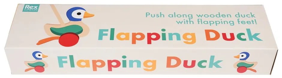 Drewniana zabawka Flapping Duck – Rex London